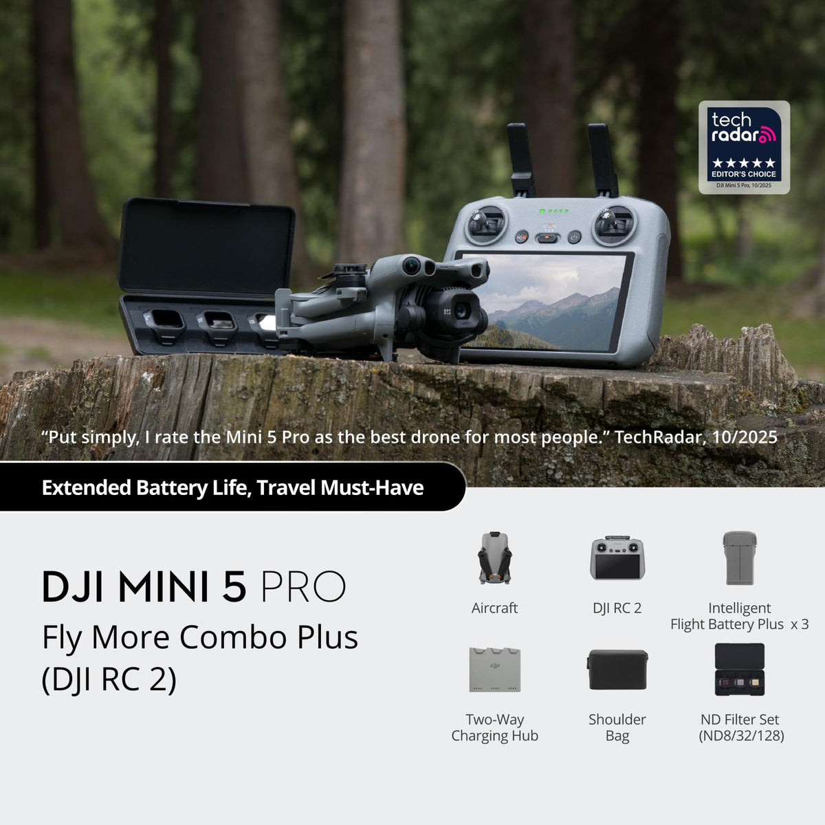 Drone DJI Mini 5 Pro Fly More Combo Plus (DJI RC 2) CP.MA.00001024