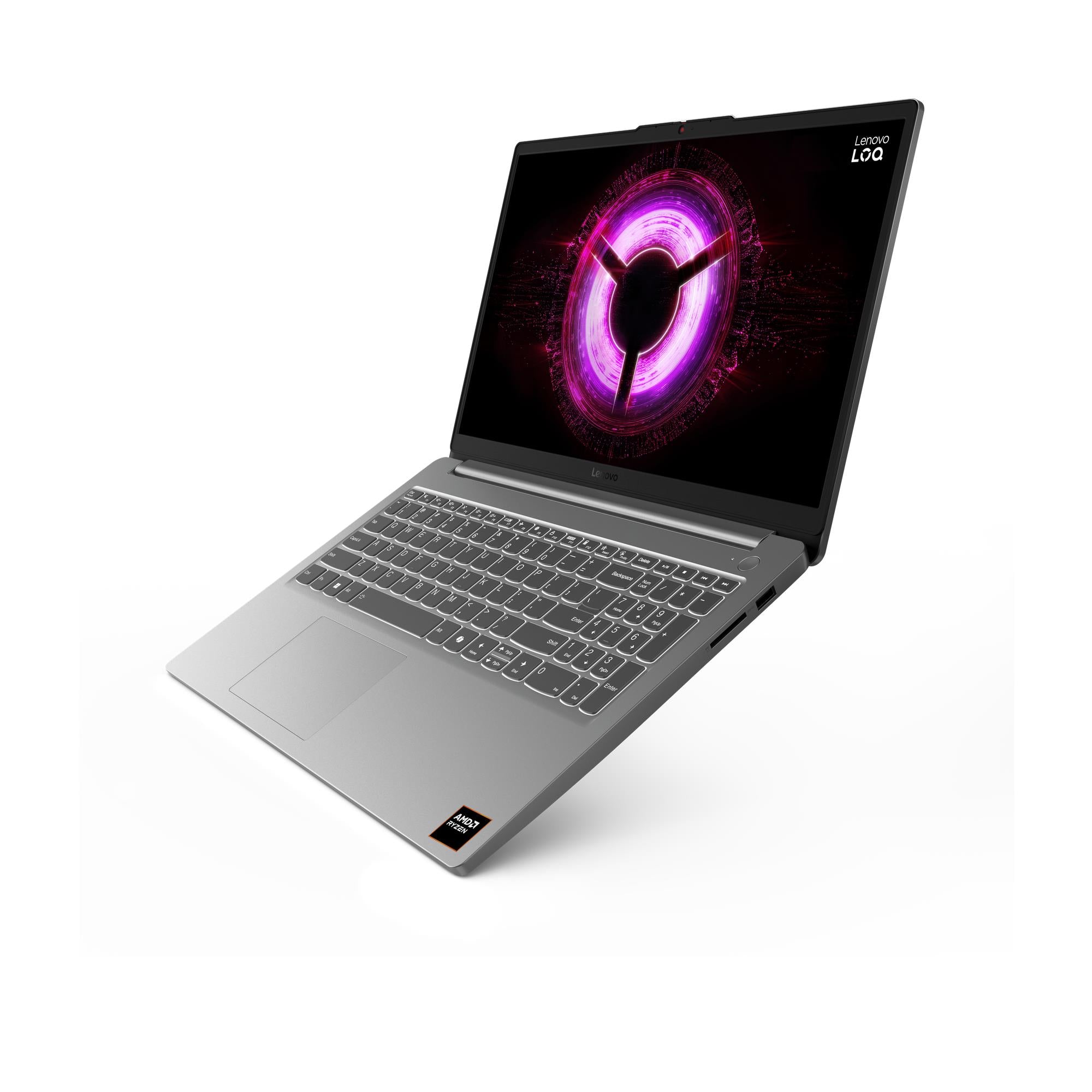 Notebook LENOVO LOQ LOQ 15ARP10E CPU AMD RyzenT 5 7535HS 3.3 GHz 15.6 " 1920 x 1080 pixels RAM 16 GB DDR5-SDRAM SSD 1000 GB Discrete graphics NVIDIA GeForce RTX 3050 6 GB On-board graphics Yes Numeric keypad Yes Keyboard language English Colour Grey