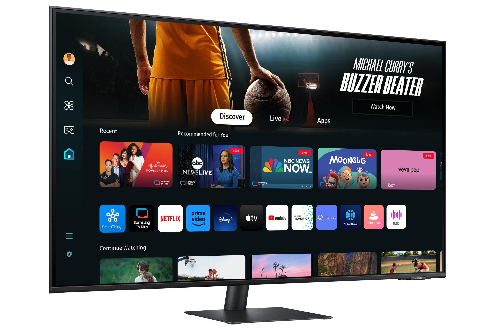 LCD Monitor SAMSUNG S43DM702UU 43" TV Tuner/Smart/4K Panel VA 3840x2160 16:9 60Hz 4 ms Speakers Colour Black LS43DM702UUXDU