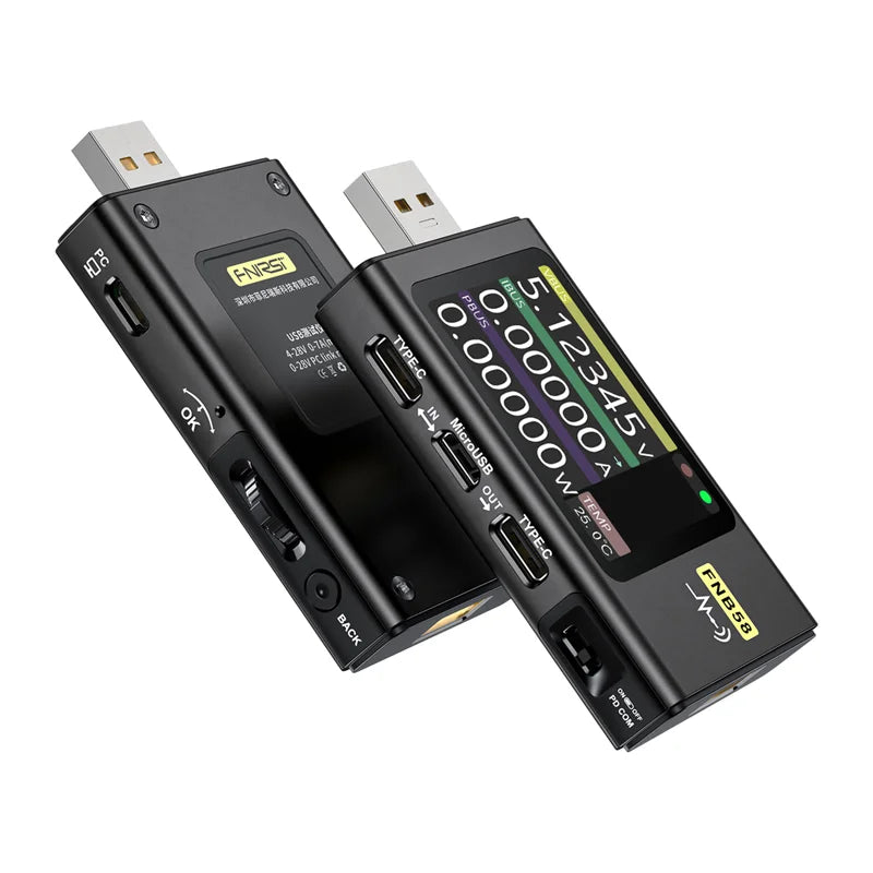 FNIRSI FNB58 USB Port Tester, Black - Image 1