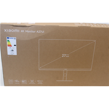 SALE OUT. Xiaomi 4K Monitor A27Ui EU | SALE OUT. Xiaomi | 4K Monitor A27Ui EU | 27 " | IPS | UHD | 16:9 | 60 Hz | 6 ms |