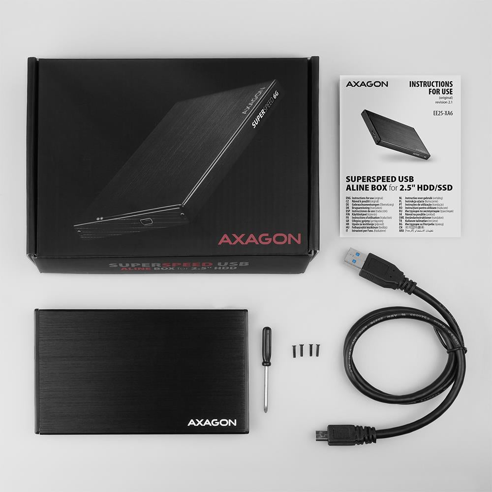 HDD ACC ENCLOSURE 2.5"/USB3.2 EE25-XA6 AXAGON