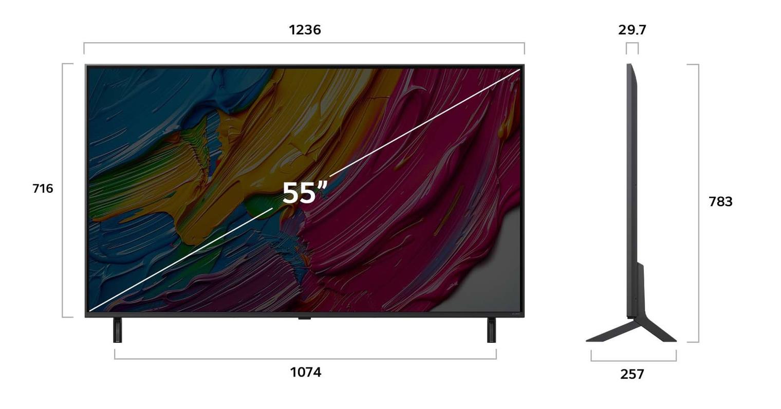 TV Set LG 55 " 4K Ultra HD 3840 x 2160 pixels Flat 16:9 QNED 55QNED80A3A