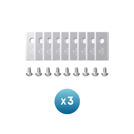 Anker Eufy Replacement Blade Set: 3x (9 Lawn Mower Blades and 9 Screws) Compatible E15/E18