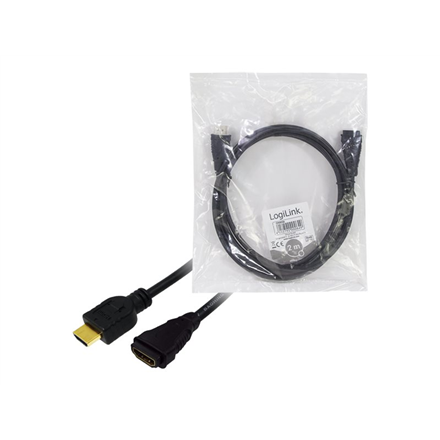 Logilink | HDMI Cable Type A Male - HDMI Type A Female | CH0056 | HDMI Type A Female | HDMI Type A Male | HDMI to HDMI |