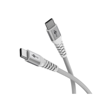 Goobay | USB-C Supersoft Textile Cable with Metal Plugs | 70194