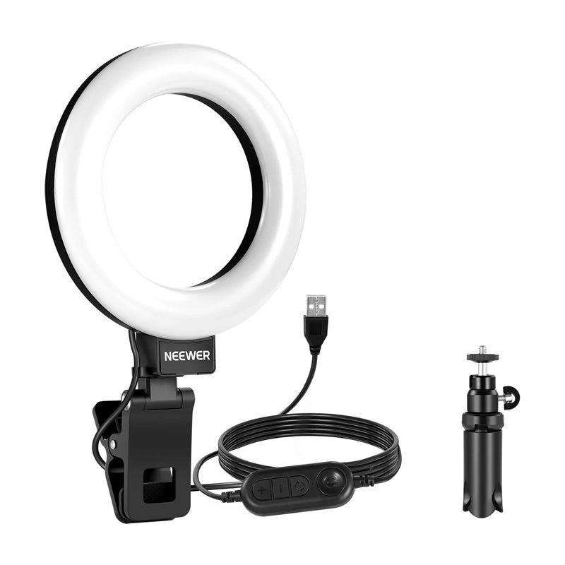 Neewer BR60 5" clip-on ring light / desk stand - Image 1
