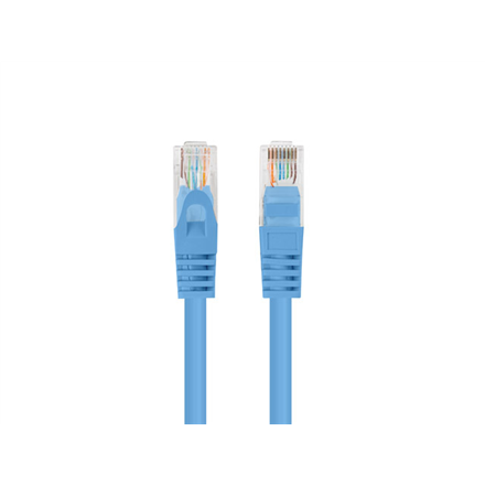 Lanberg Patchcord CAT.6 UTP 1M fluke passed 10-pack, Blue | PCU6-20CC-0100-B