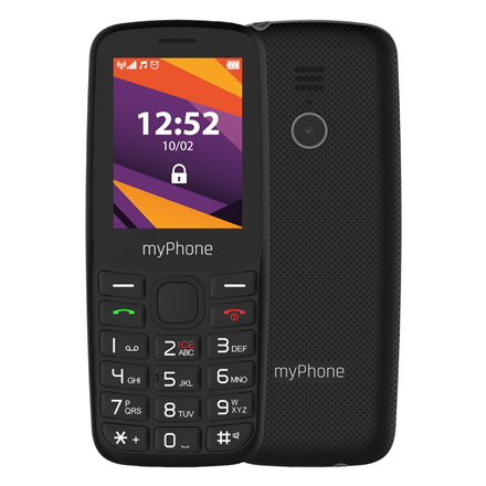 myPhone 6410 LTE | Black | 2.4 " | TFT | 64 MB | 128 MB | Dual SIM | Nano SIM | USB version Type-C | Built-in camera | M