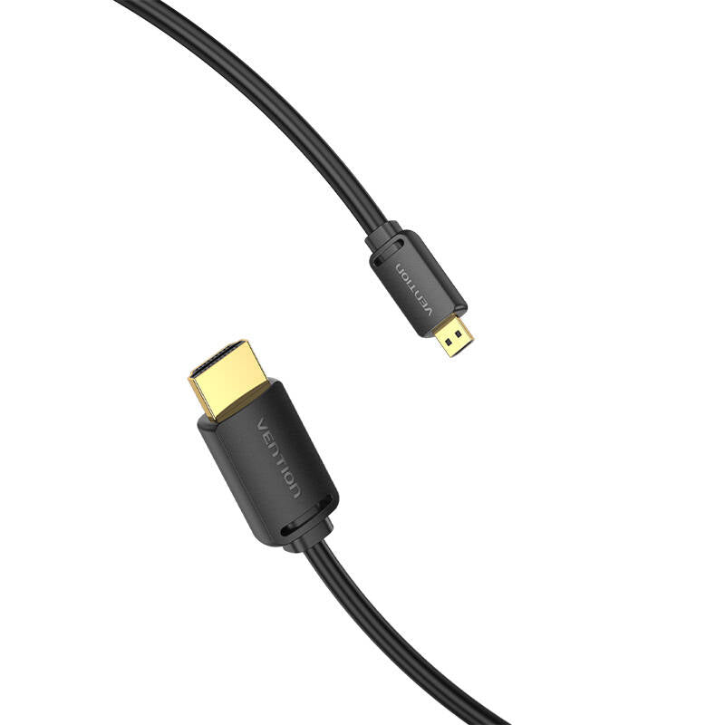 HDMI-D Male to HDMI-A Male Cable Vention AGIBF 1m, 4K 60Hz (Black) - Image 3