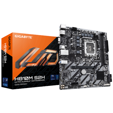 Gigabyte H810M S2H | Processor family Intel | Processor socket LGA1851 | DDR5 | Supported hard disk drive interfaces M.2