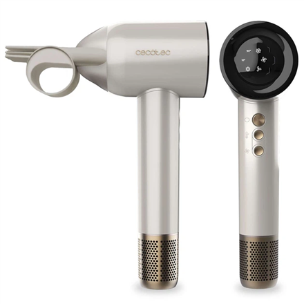Cecotec Hair dryer | DryGlam Waves Champagne | 1600 W | Number of temperature settings 3 | Ionic function | Champagne | 