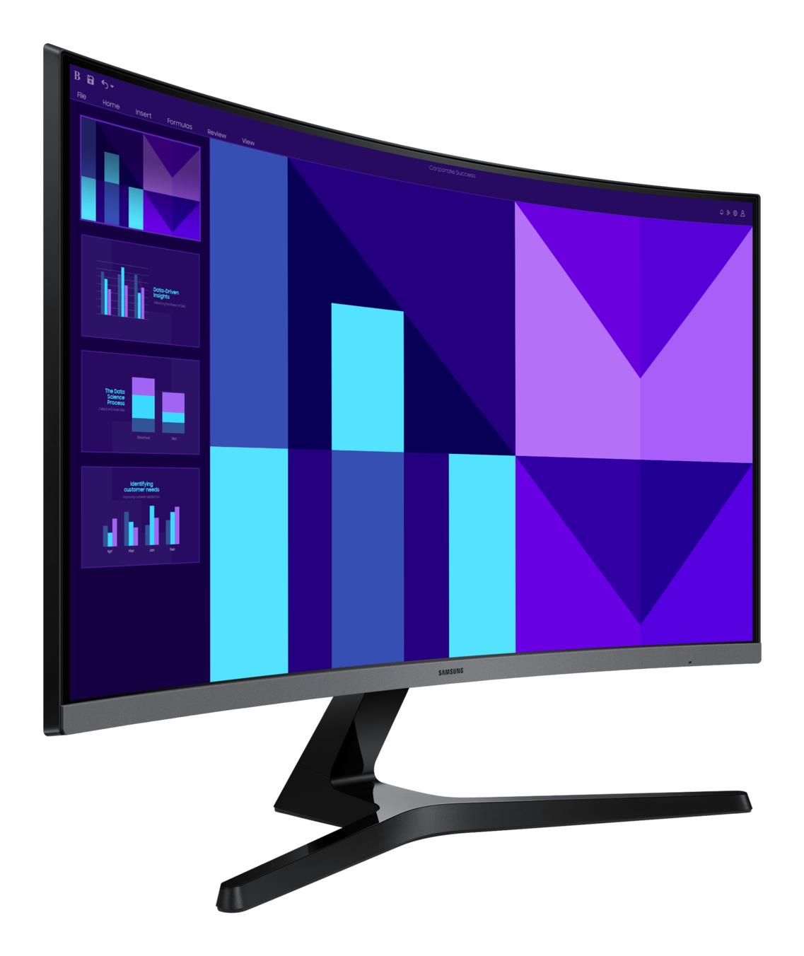 LCD Monitor SAMSUNG LS27D390GAUXEN 27" Business/Curved Tilt Matte Panel VA 1920x1080 16:9 100Hz 4 ms LS27D390GAUXEN