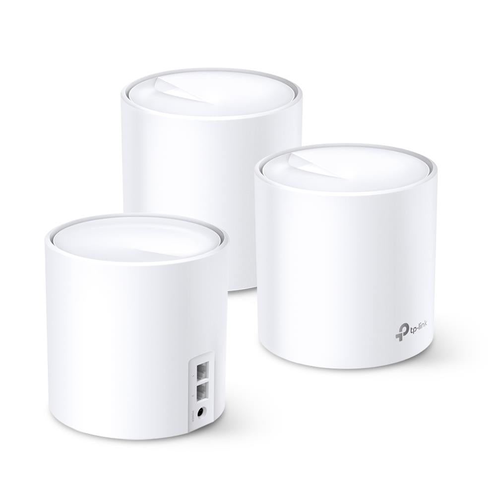 Wireless Router TP-LINK Wireless Router 2-pack 1800 Mbps Mesh IEEE 802.11a IEEE 802.11n IEEE 802.11ac IEEE 802.11ax DECOX20(3-PACK)