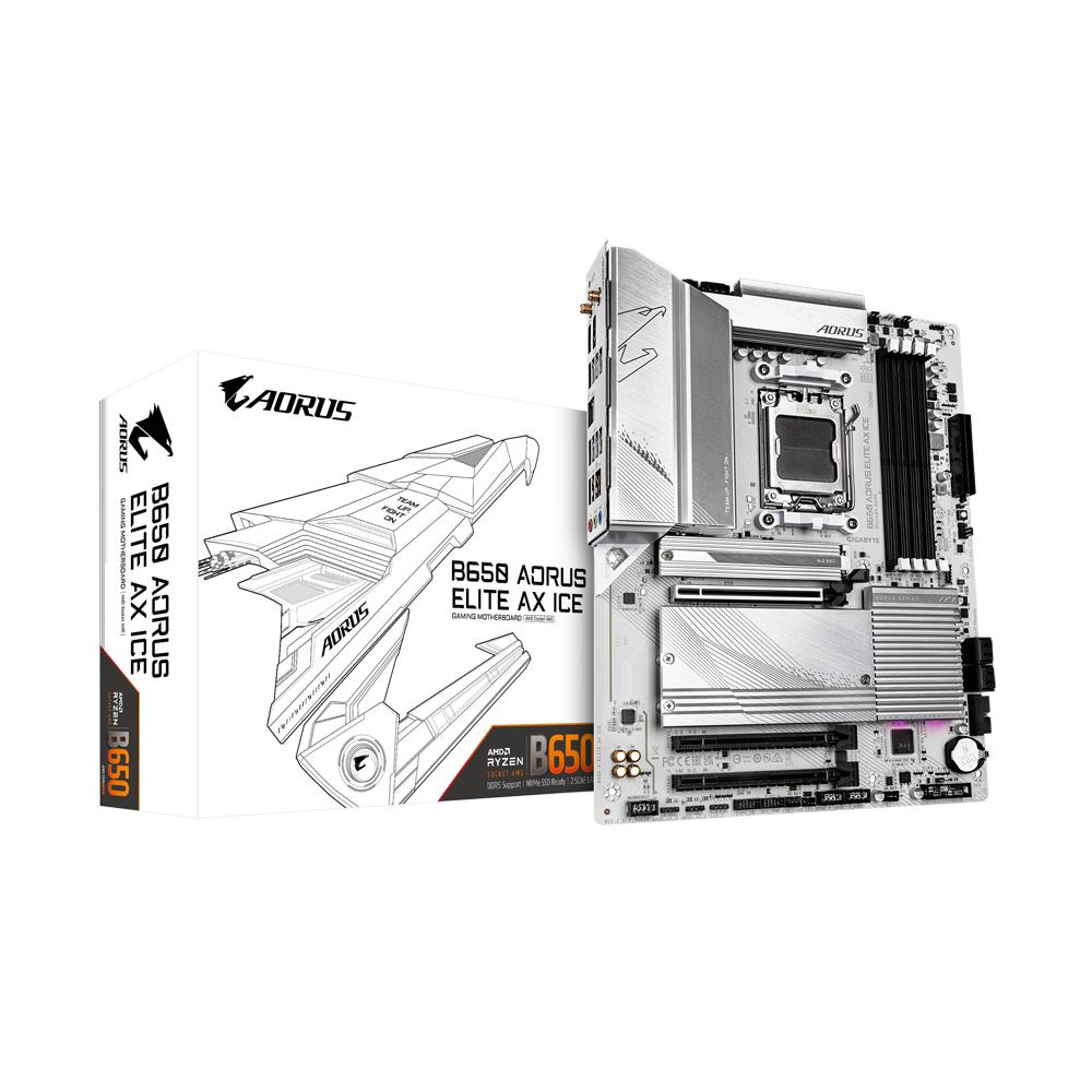 Mainboard GIGABYTE AMD B650 SAM5 ATX Memory DDR5 Memory slots 4 B650AELITEAXICE1.1