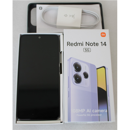 SALE OUT. Xiaomi Redmi Note 14 | Midnight Black | 6.67 " | AMOLED | 1080 x 2400 pixels | Mediatek | Internal RAM 6 GB | 
