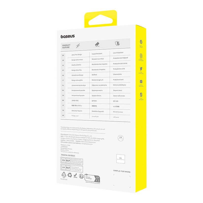 Phone Case for iPhone 15 Plus Baseus OS-Lucent Series (Clear) - Image 5