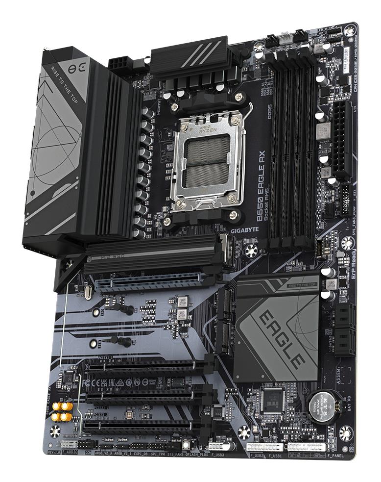 Mainboard GIGABYTE AMD B650 Socket AM5 ATX RAM DDR5-SDRAM 4xSlots Wi-Fi Yes Bluetooth Yes 3xNumber of M.2 (M) slots B650EAGLEAX1.2
