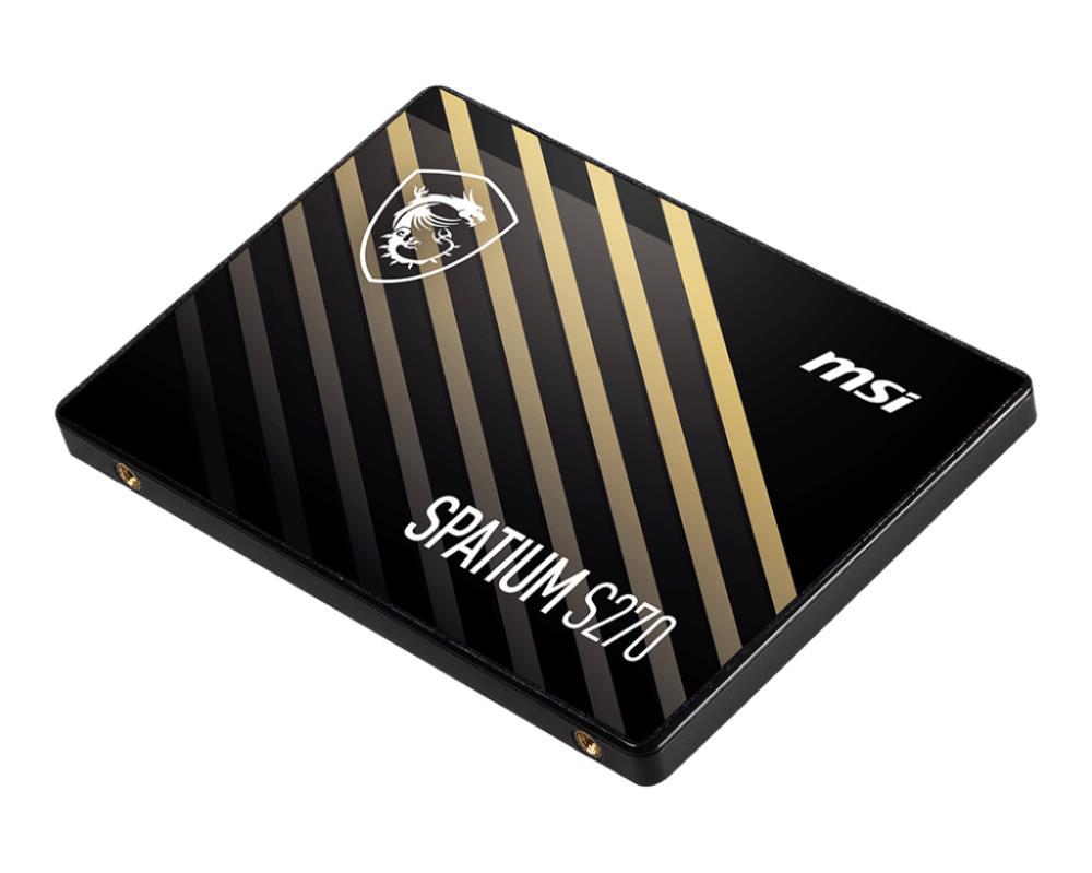 SSD MSI SPATIUM S270 240GB SATA 3D NAND Write speed 400 MBytes/sec Read speed 500 MBytes/sec 2,5" TBW 250 TB MTBF 2000000 hours S78-440N070-P83