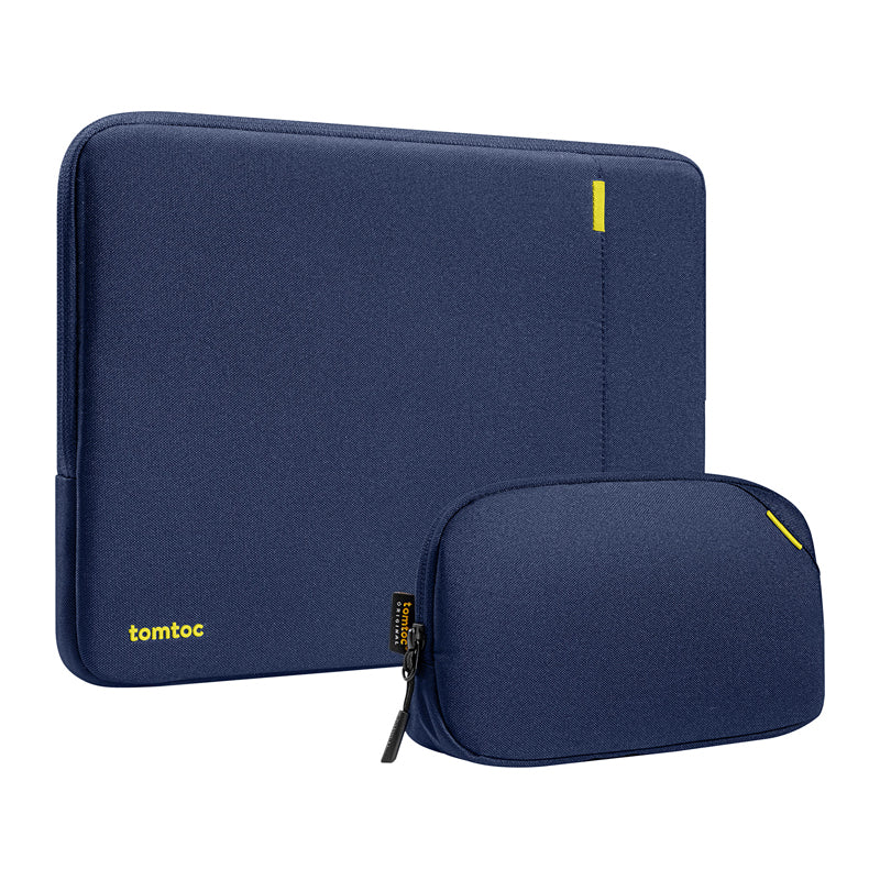 TOMTOC Defender-A13 Laptop Sleeve + 14" Case Set (Navy Blue) - Image 2