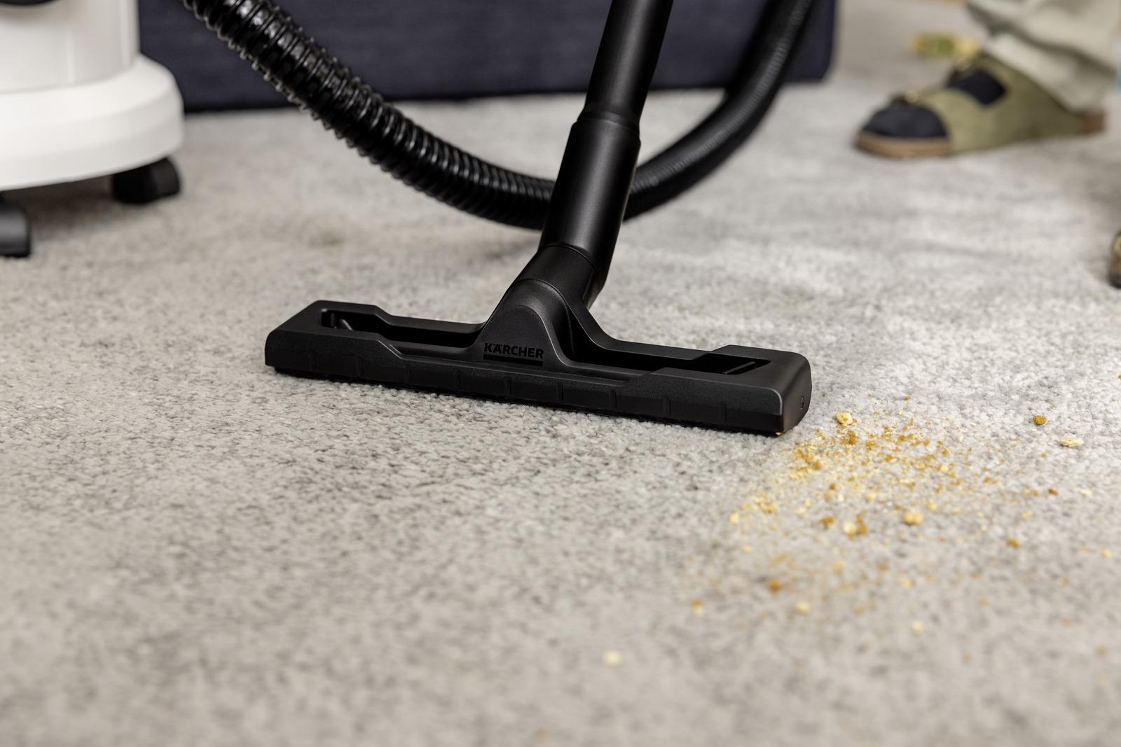 Vacuum Cleaner KARCHER Input power 1000 W Dust capacity 4 L Drum vacuum Cleaning type Dry&wet Dust container Bagless Colour Black/Grey/White 1.081-155.0