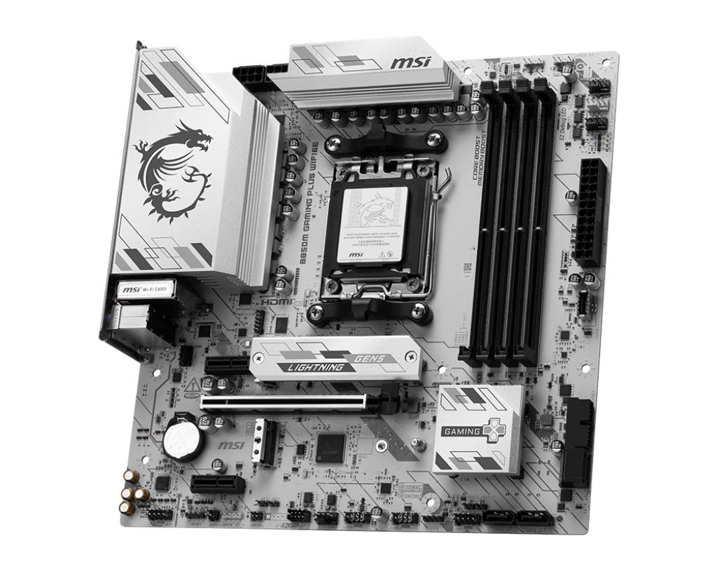 Mainboard MSI AMD B850 SAM5 Memory DDR5 Memory slots 4 B850MGAMINGPLUSWIFI6E