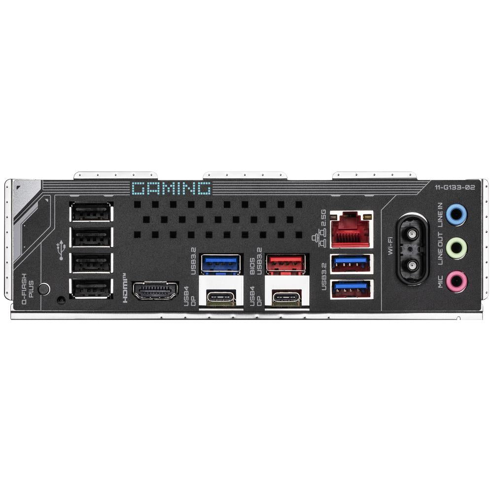 Mainboard GIGABYTE AMD X870 SAM5 ATX Memory DDR5 Memory slots 4 2xPCI-Express 3.0 1x 1xPCI-Express 5.0 16x 3xM.2 1xHDMI 4xUSB 2.0 4xUSB 3.2 2xUSB-C 1xRJ45 3xAudio port X870GAMINGXWIFI71.1