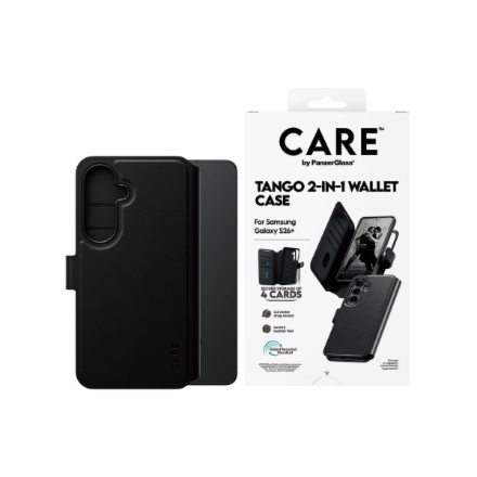 CARE by PanzerGlass Tango 2-in-1 Wallet Case w. Qi Samsung New Galaxy S26 Plus | PanzerGlass