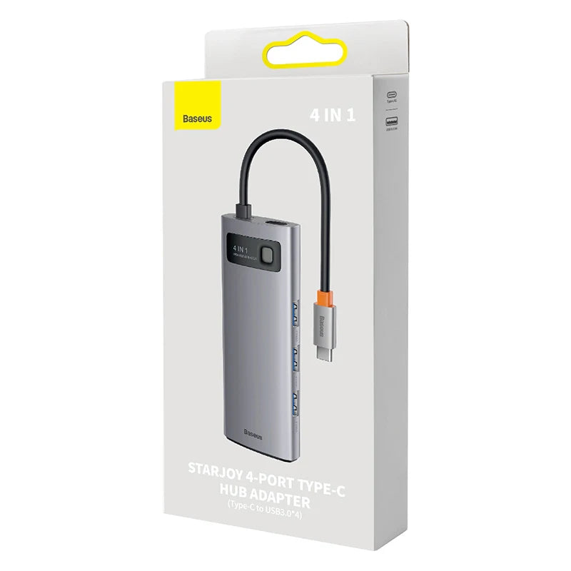 Hub 4in1 Baseus Metal Gleam Series, USB-C to 4x USB 3.0 - Image 5