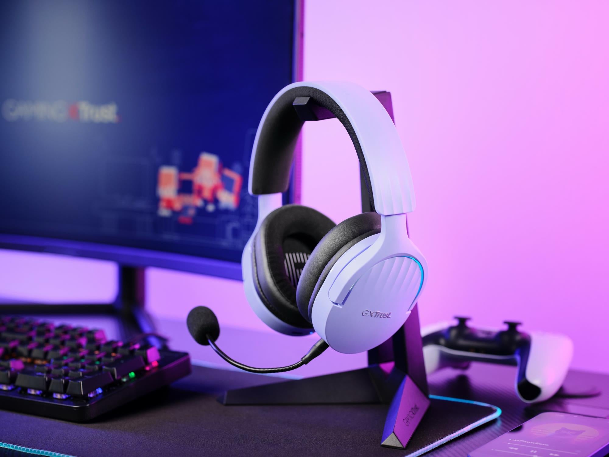 HEADSET WRL GXT491P FAYZO/PURPLE 25305 TRUST