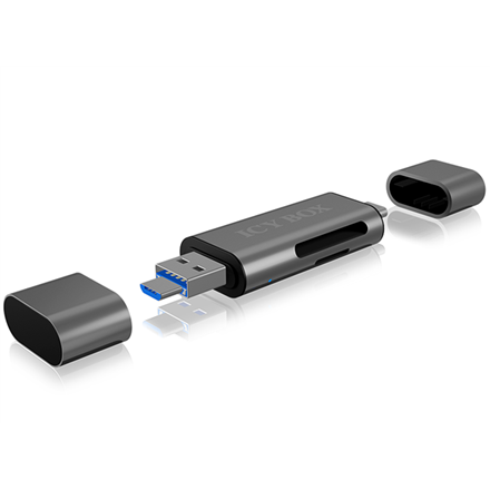 Raidsonic | External card reader with multi-USB connector | External | Micro SDHC, Micro SDXC, microSD 3.0 UHS-I SD, SDH