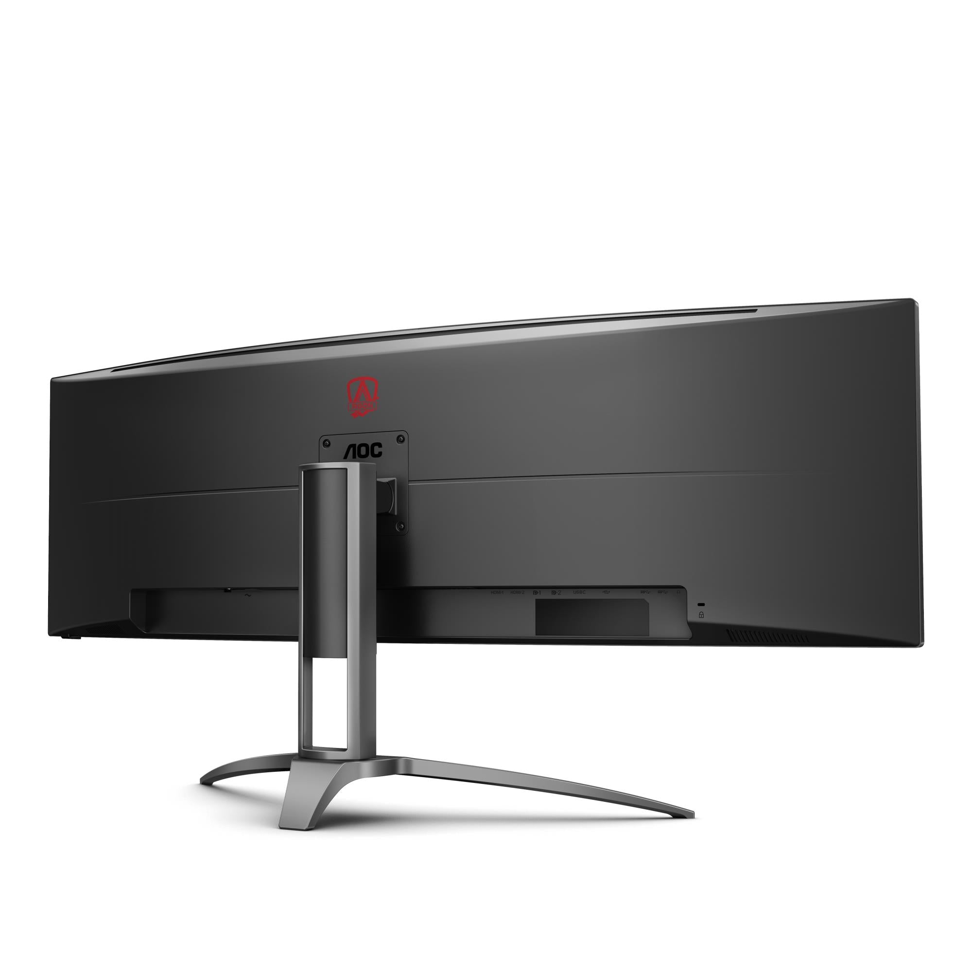 LCD Monitor AOC AG493UCX2 48.8" Gaming/Curved Panel VA 5120x1440 32:9 165Hz Matte 4 ms Speakers Swivel Height adjustable Tilt Colour Black AG493UCX2