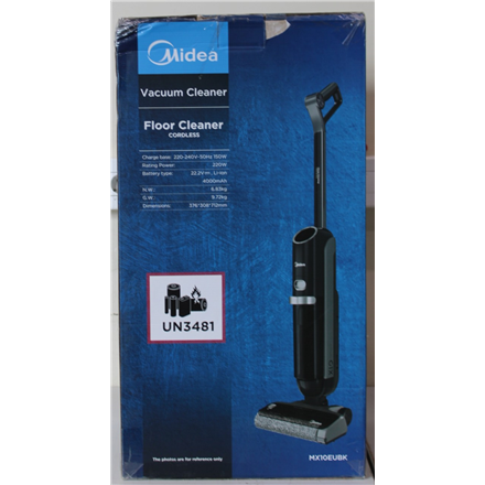 SALE OUT. | Midea Cordless Vacuum Cleaner | X10 Wet and Dry | 220 W | 22.2 V | Operating time (max) 35 min | Black | War