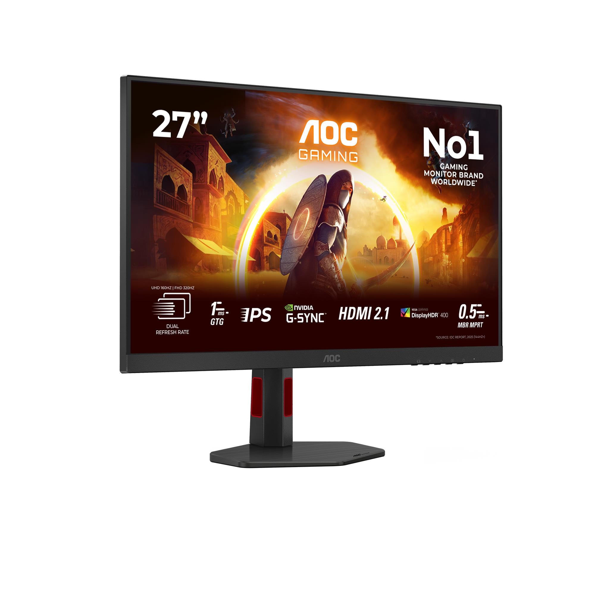 LCD Monitor AOC 27 " 3840 x 2160 pixels 4K Ultra HD Native aspect ratio 16:9 LED Flat U27G4R