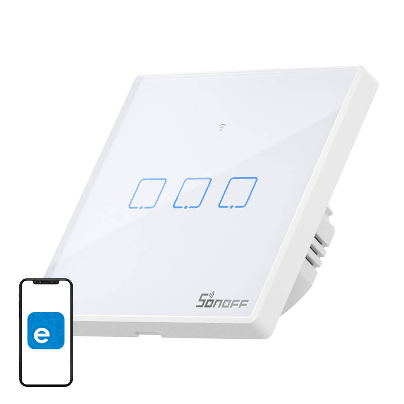 Smart Switch WiFi + RF 433 Sonoff T2 EU TX (3-channel) updated - Image 1