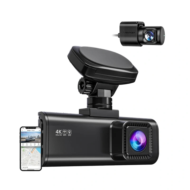 REDTIGER F7N Pro WiFi 4K + 1080p Dash Cam - Image 1
