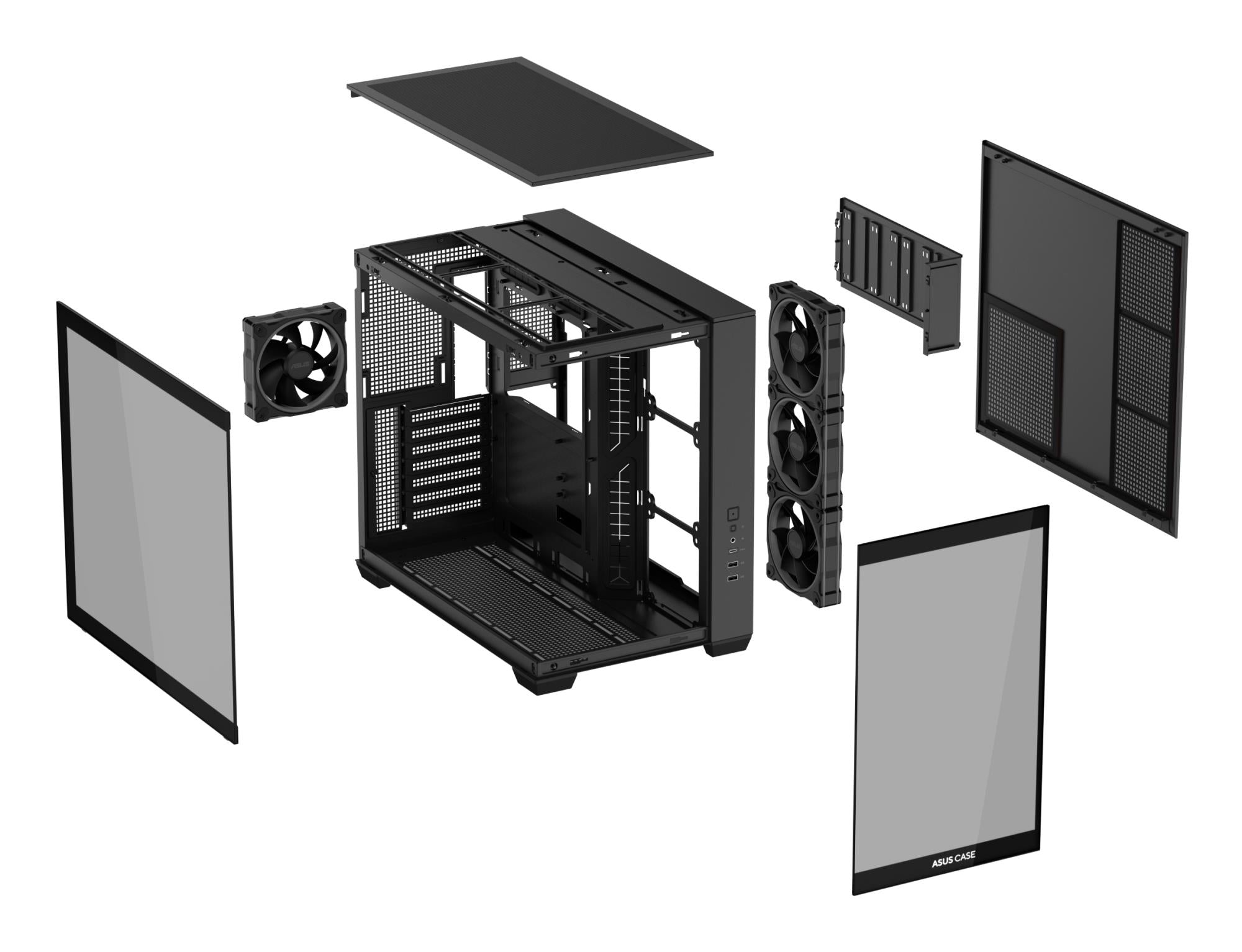 Case ASUS ATX/micro ATX/Mini-ITX Black PC A32PLUSTGARGBBLACK