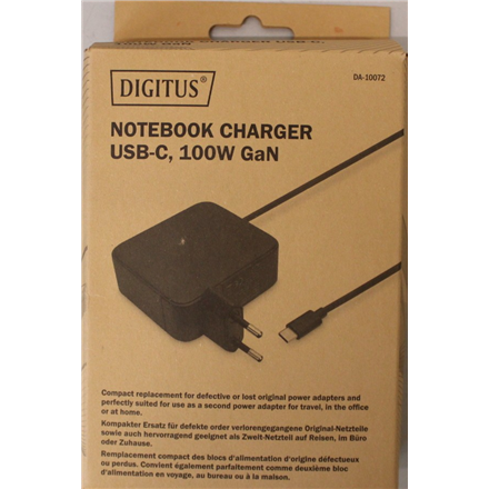 SALE OUT. Digitus Notebook Charger USB-C, 100W GaN /  | SALE OUT. Digitus Notebook Charger USB-C, 100W | DA-10072 | DAMA