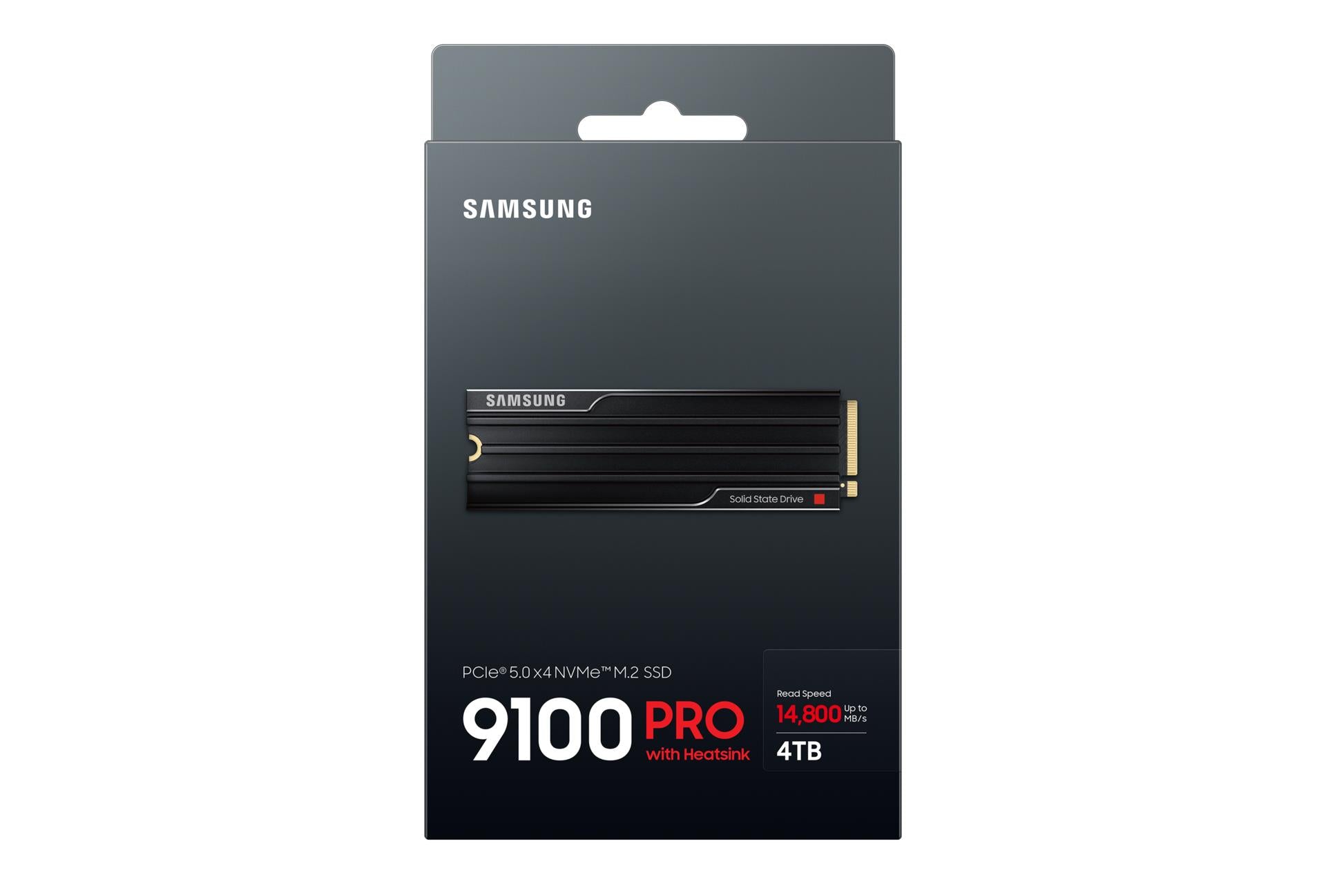 SSD SAMSUNG 9100 PRO 4TB M.2 PCIe Gen5 NVMe TLC Write speed 13400 MBytes/sec Read speed 14800 MBytes/sec 2.38mm TBW 2400 TB MZ-VAP4T0CW