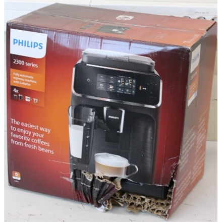 SALE OUT. Philips Espresso Coffee Maker | EP2334/10 | Pump pressure 15 bar | Built-in milk frother | Fully Automatic | 1