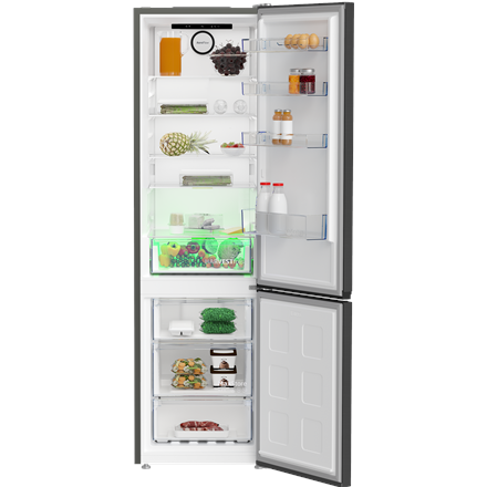 BEKO Refrigerator | B5RCNA405HXBR1 | Energy efficiency class D | Free standing | Combi | Height 203.5 cm | No Frost syst
