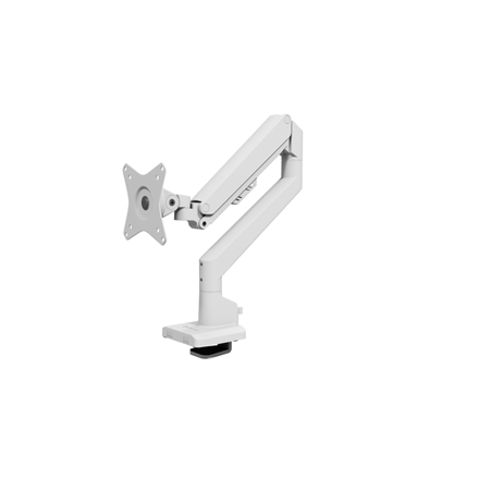 Arozzi Desk Mount | Neo Single - Gas Spring Monitor Arm AZ-ALZARE-NEO-WT | Tilt, Swivel, Rotation | Maximum weight (capa