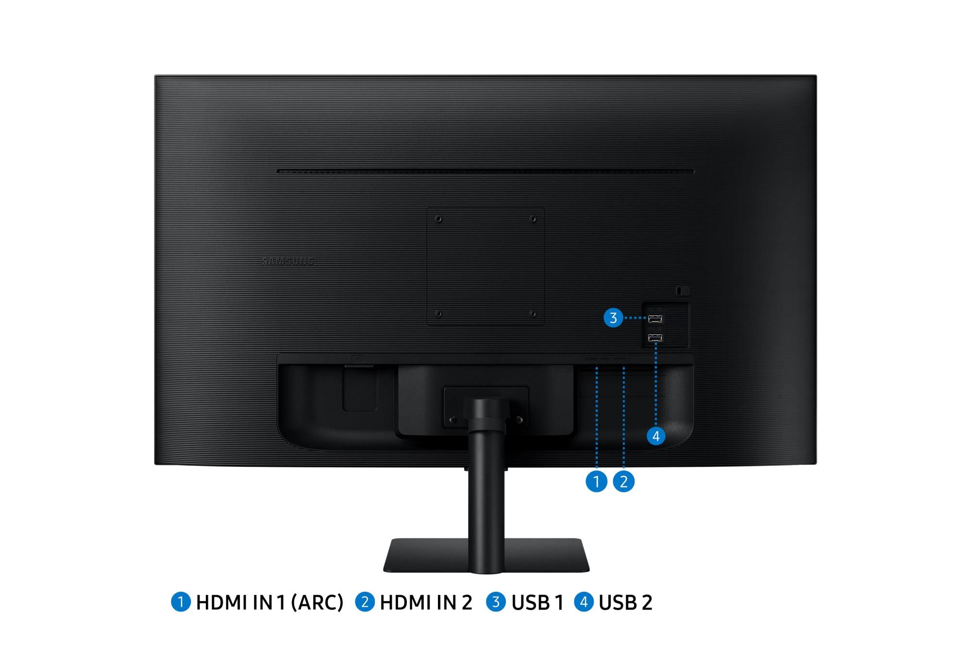 LCD Monitor SAMSUNG 27" TV Monitor/Smart Panel VA 1920x1080 16:9 60Hz Matte 4 ms Speakers Tilt Colour Black LS27DM500EUXDU