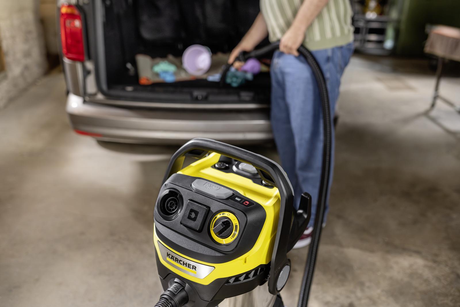 Vacuum Cleaner KARCHER Suction power 315 AW Dust capacity 30 L Drum vacuum Cleaning type Dry&wet Dust container Bagless Colour Black/Yellow/Silver 1.628-385.0