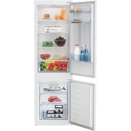 BEKO Refrigerator | BCHA275K41SN | Energy efficiency class E | Built-in | Combi | Height 177.5 cm | No Frost system | Fr