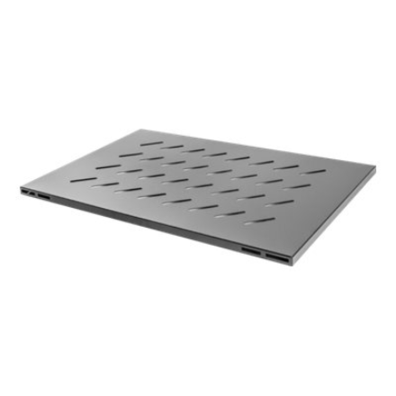 Lanberg 19" fixed shelf 1U/465x715mm, max load capacity up to 120kg | AK-1009-B | Black