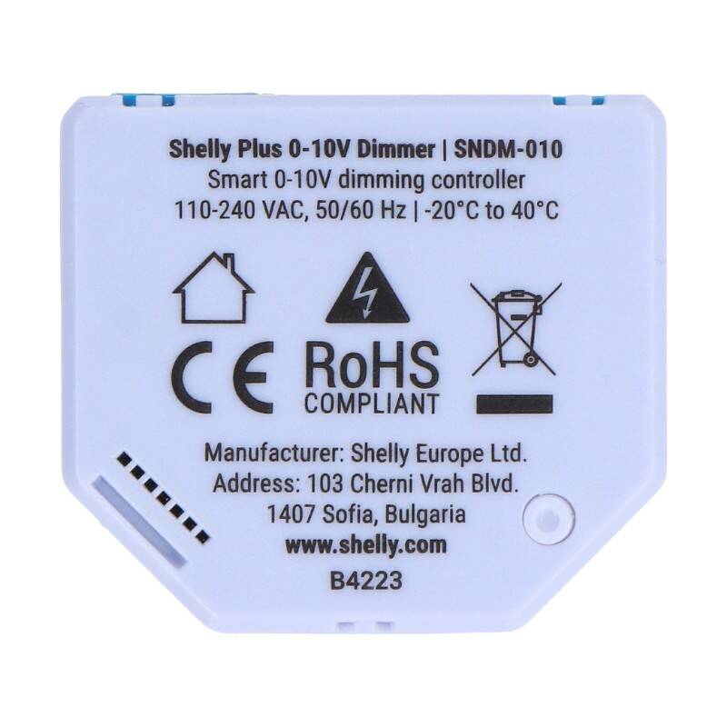 Shelly Plus 0-10V Light Dimmer, WiFi/Bluetooth - Image 4