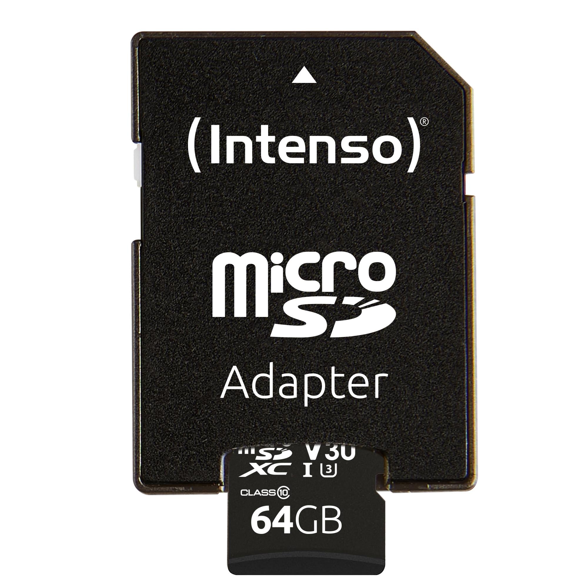 MEMORY MICRO SDXC 64GB C10/W/ADAPTER 3433490 INTENSO