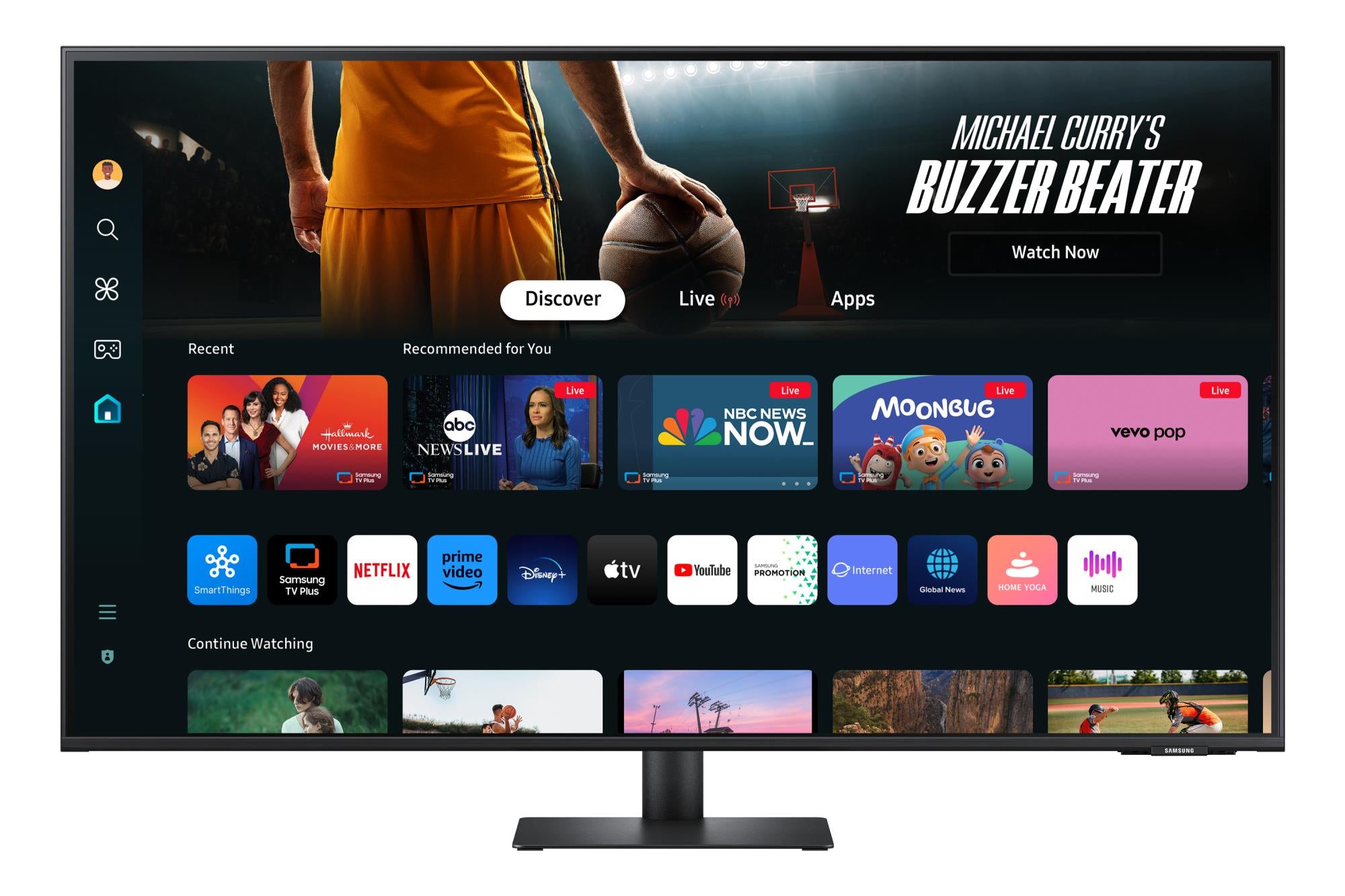 LCD Monitor SAMSUNG S43DM702UU 43" TV Tuner/Smart/4K Panel VA 3840x2160 16:9 60Hz 4 ms Speakers Colour Black LS43DM702UUXDU