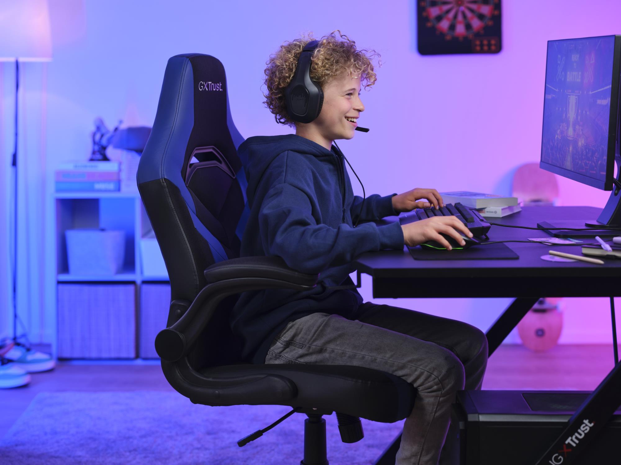 GAMING CHAIR GXT 703B RIYE/BLUE 25129 TRUST